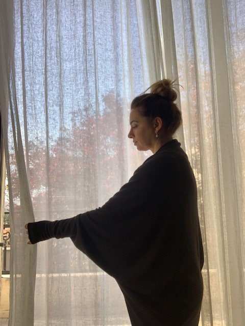 Fleur Black Wool Oversized Cardigan — Strouse's
