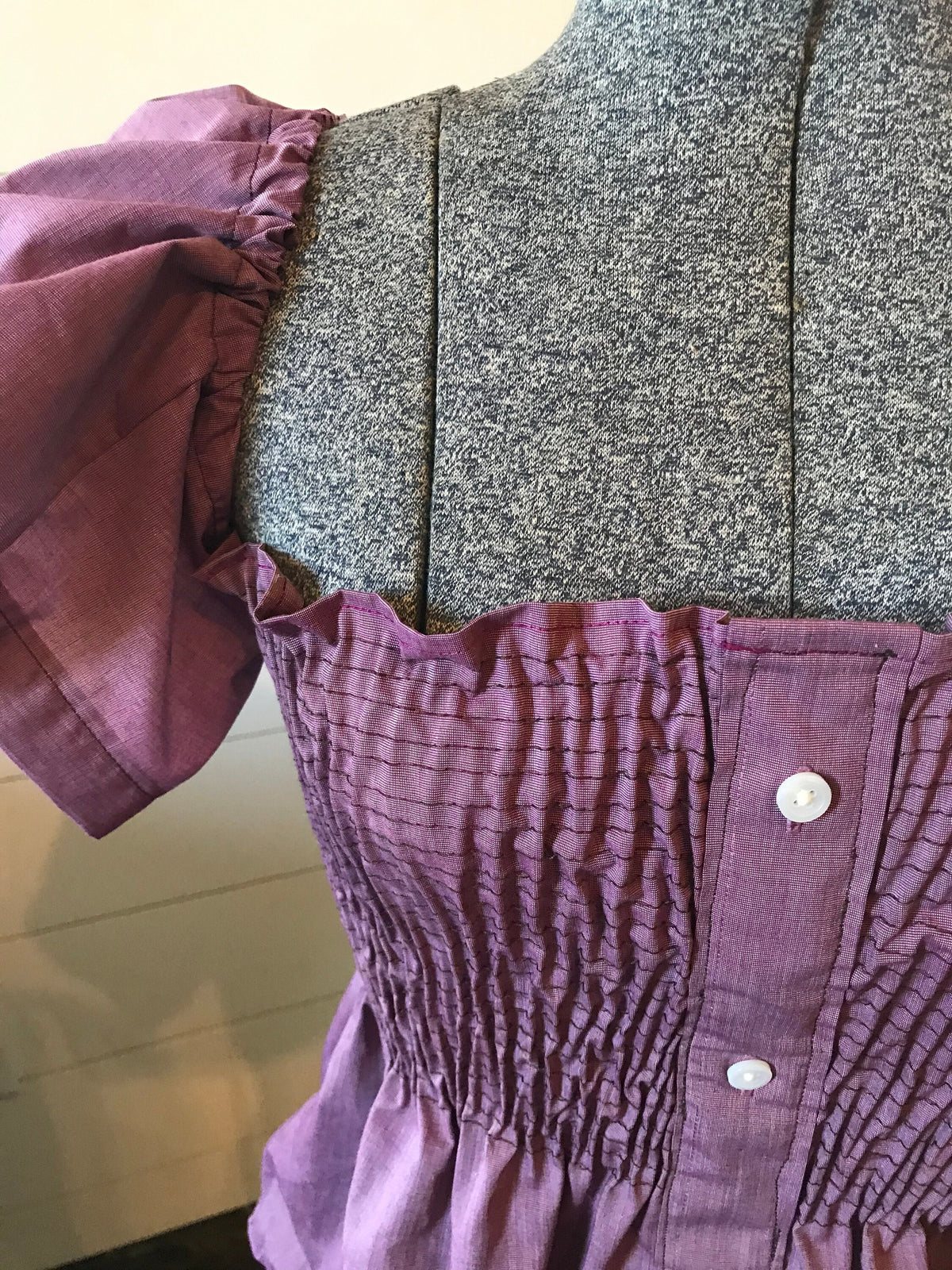 Amara Purple Button-Down Top — view 5