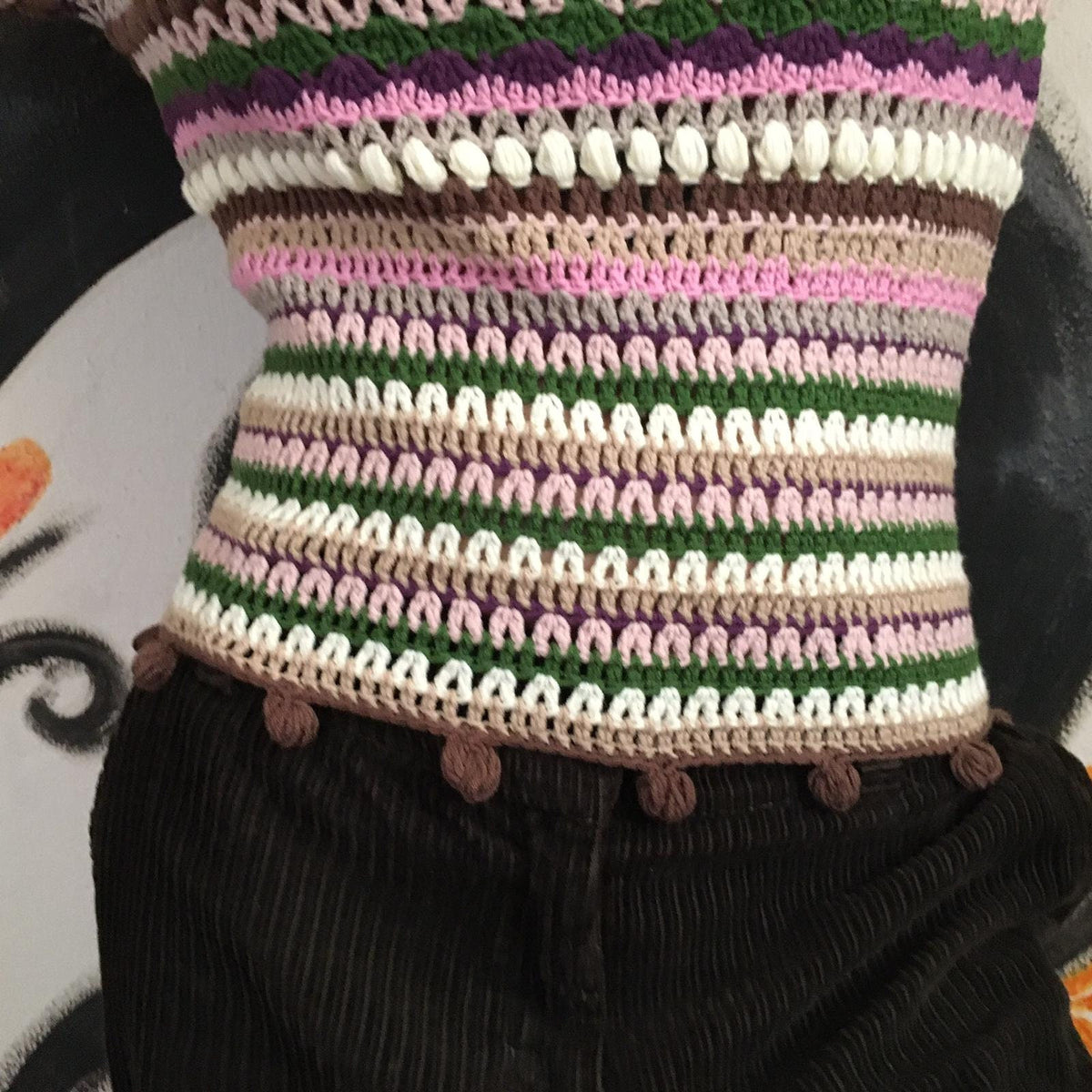Ines Striped Wool Sweater — view 6
