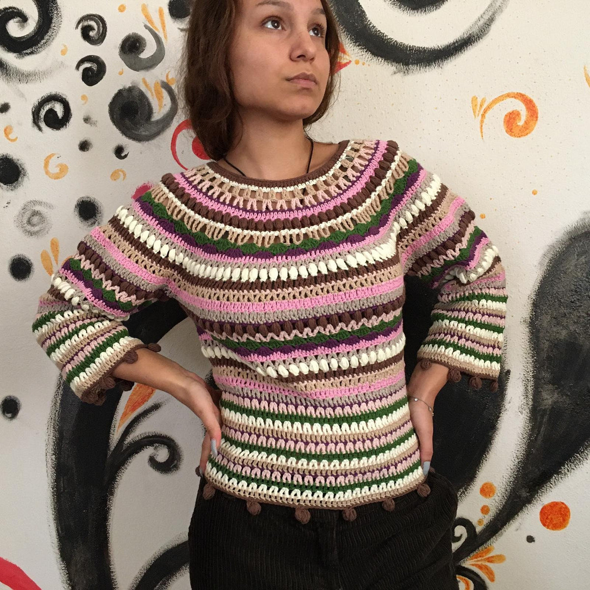 Ines Striped Wool Sweater — Strouse's