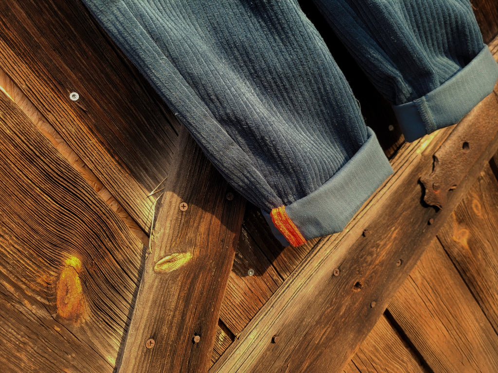 Yara Navy Corduroy Pants — view 5
