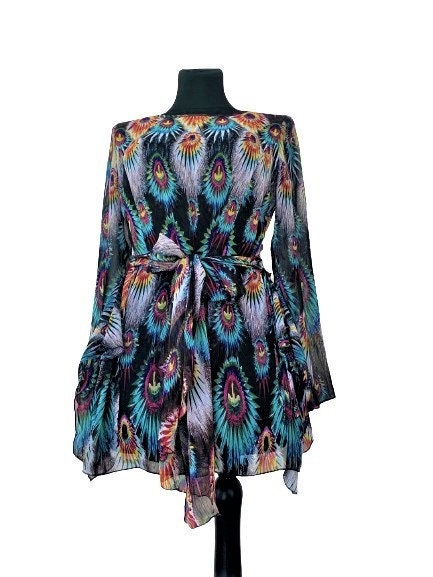 Odette Navy Tunic Shirt — view 2