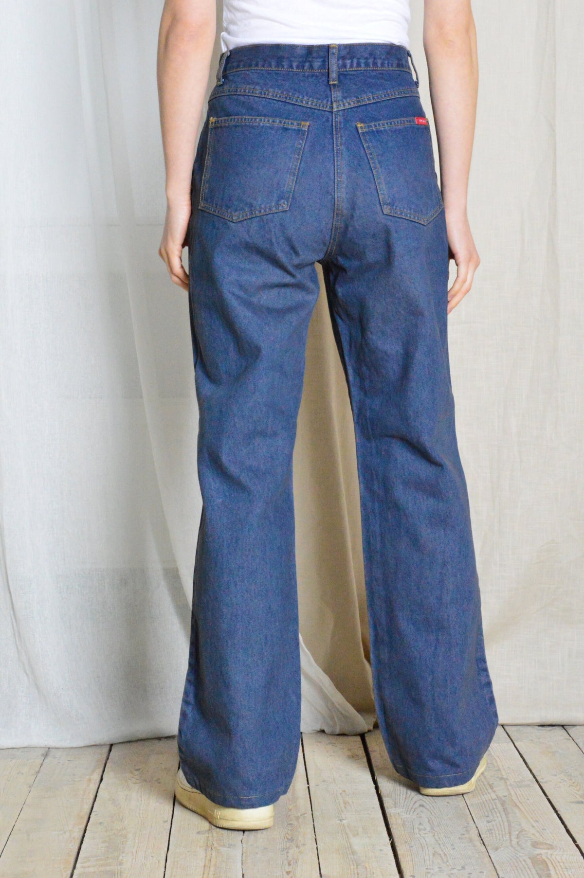Carmen Blue Denim Wide-Leg Jeans — view 5
