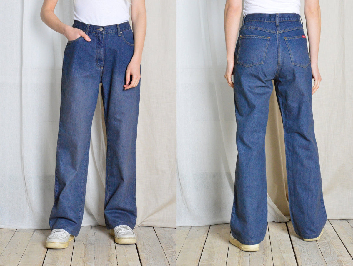 Carmen Blue Denim Wide-Leg Jeans — view 2