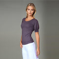 Alma Purple Knit Puff-Sleeve Top — Strouse's