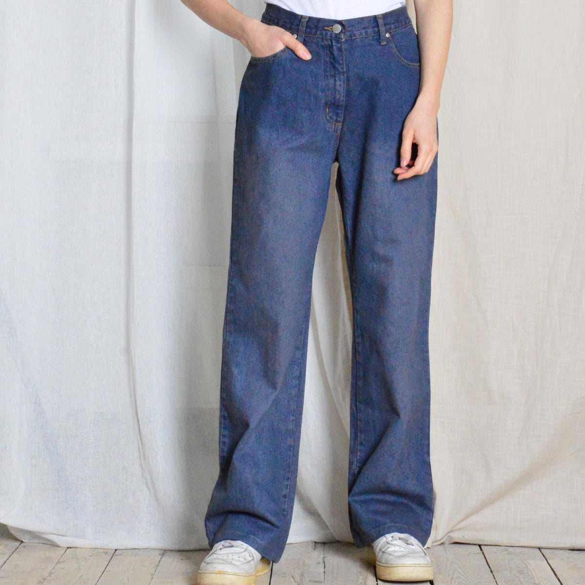 Carmen Blue Denim Wide-Leg Jeans — Strouse's
