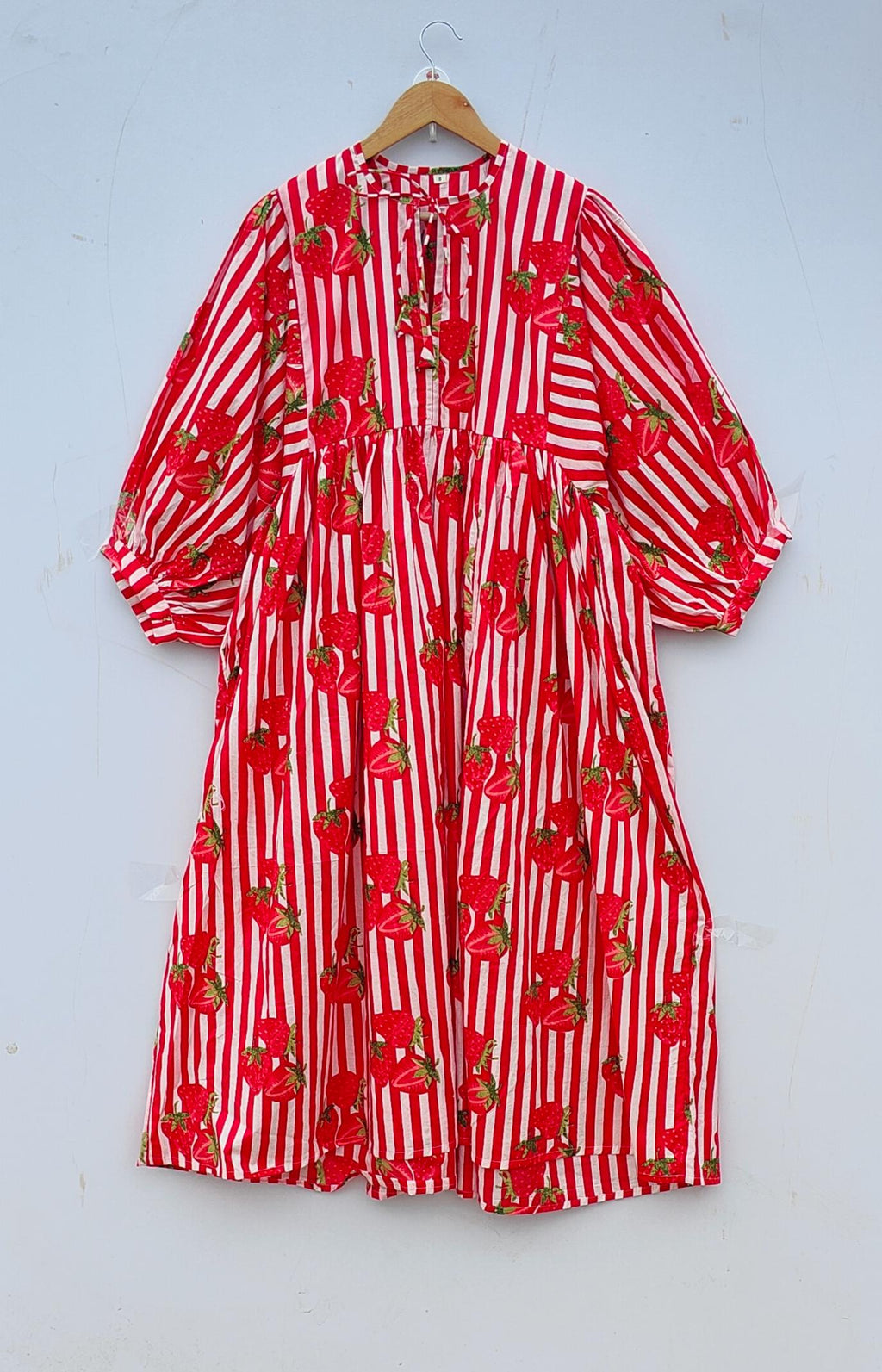 Yvette Floral Cotton Midi Dress — view 2