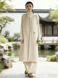 Cleo Beige Wool Midi Dress — Strouse's