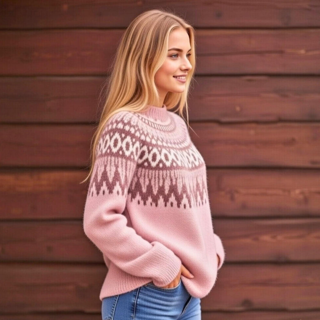 Pia Pink Knit Sweater — Strouse's