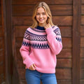 Esme Pink Knit Chunky Sweater — Strouse's