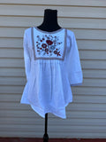 Tessa Floral Cotton Tunic Top — Strouse's