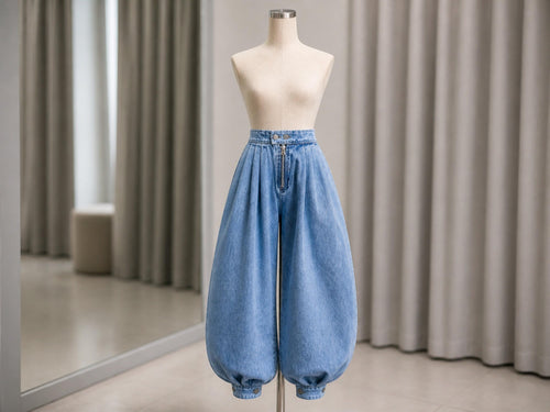 Belle Gray Denim Wide-Leg Jeans — Strouse's