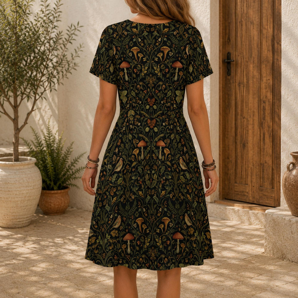Celia Black Midi Dress — view 2