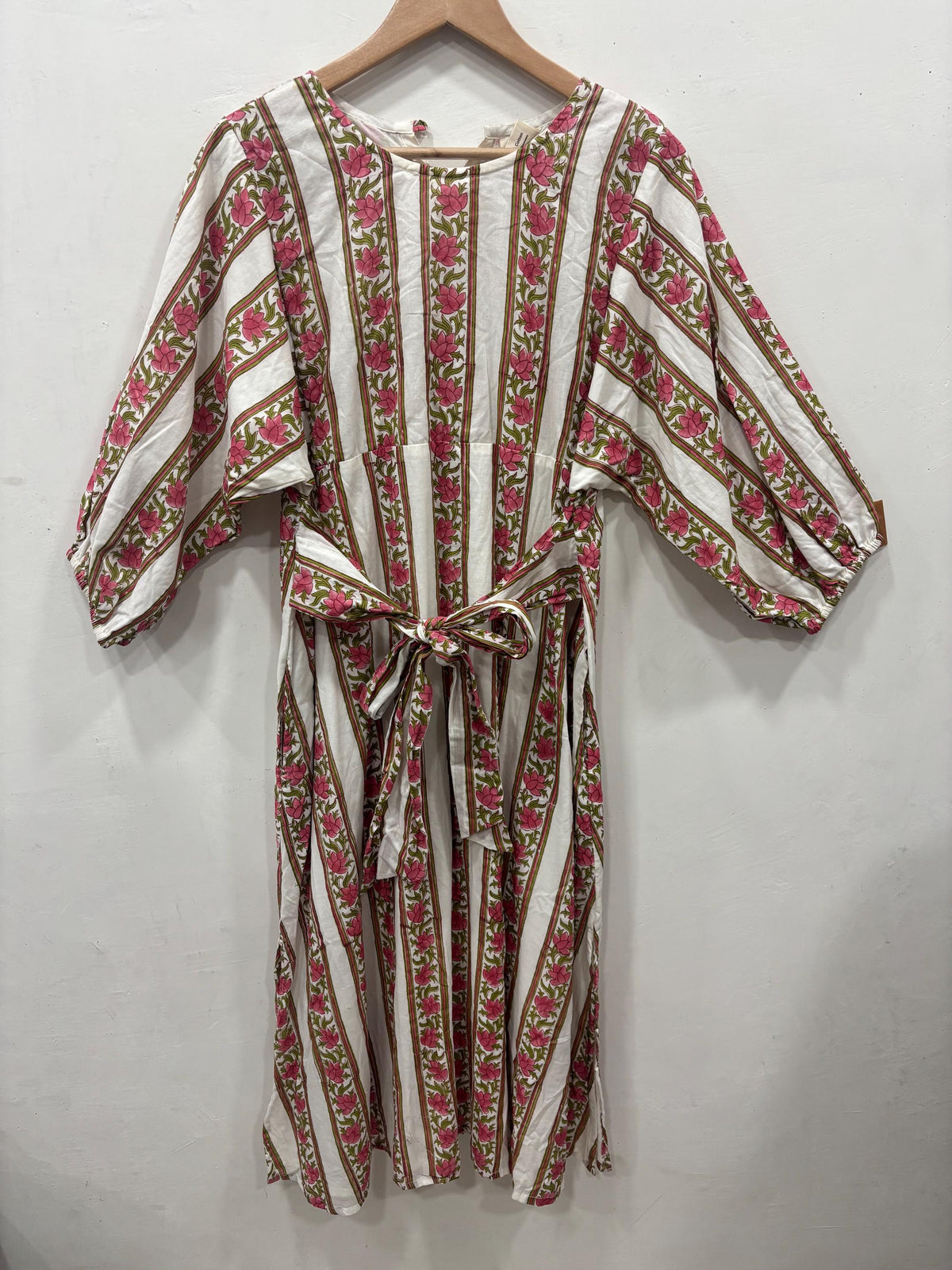 Mae Floral Cotton Midi Dress — view 3