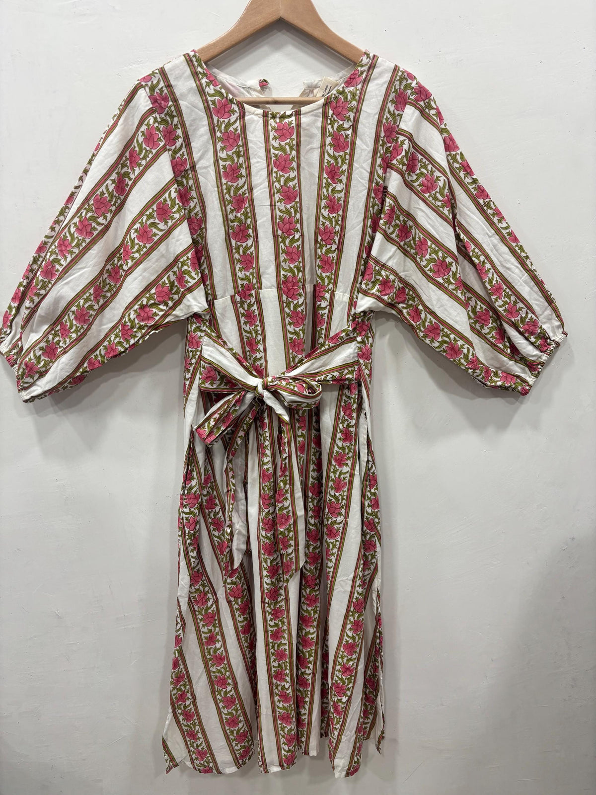 Mae Floral Cotton Midi Dress — view 4