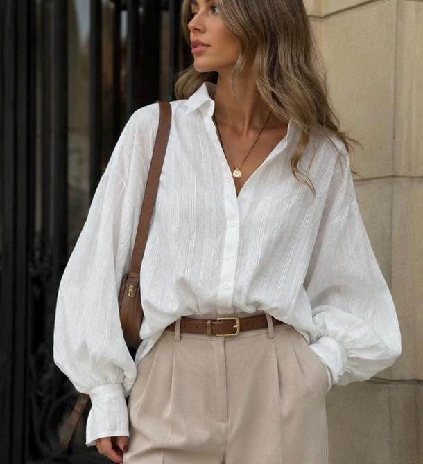 Gia Ivory Blouse — Strouse's