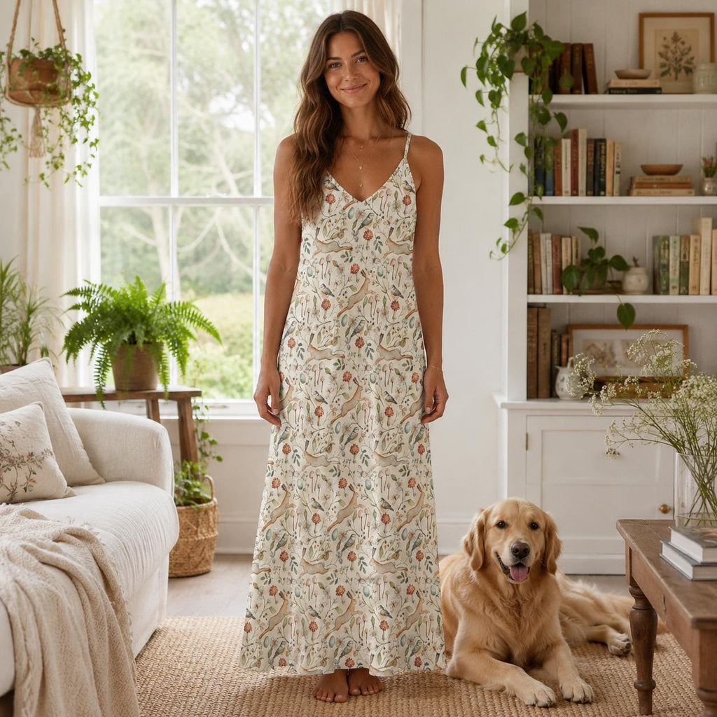 Dahlia Floral Maxi Dress — view 4