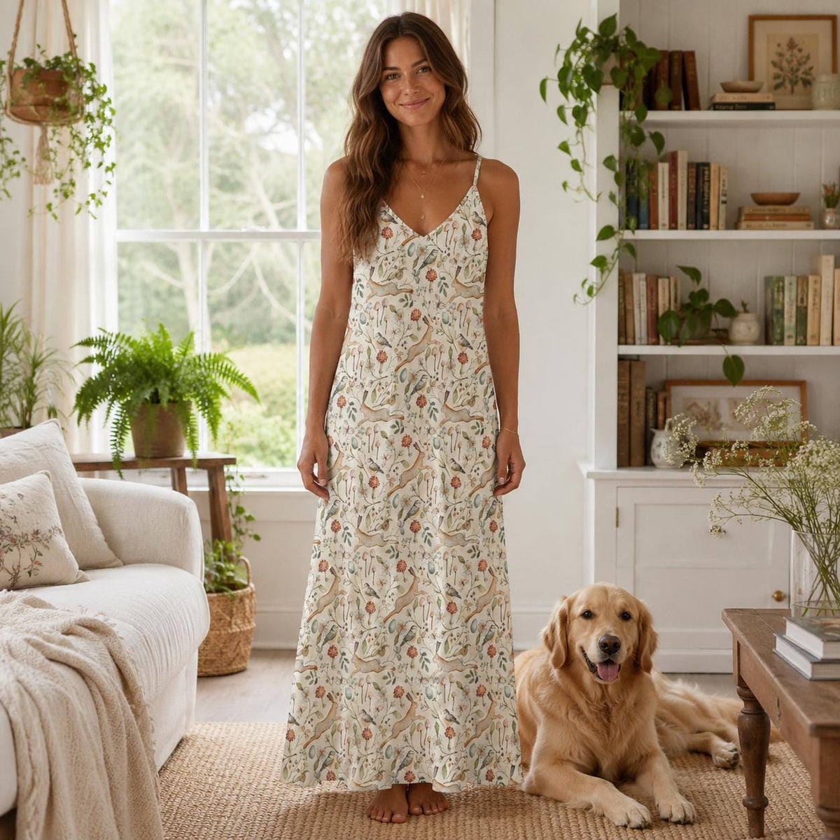 Dahlia Floral Maxi Dress — view 4