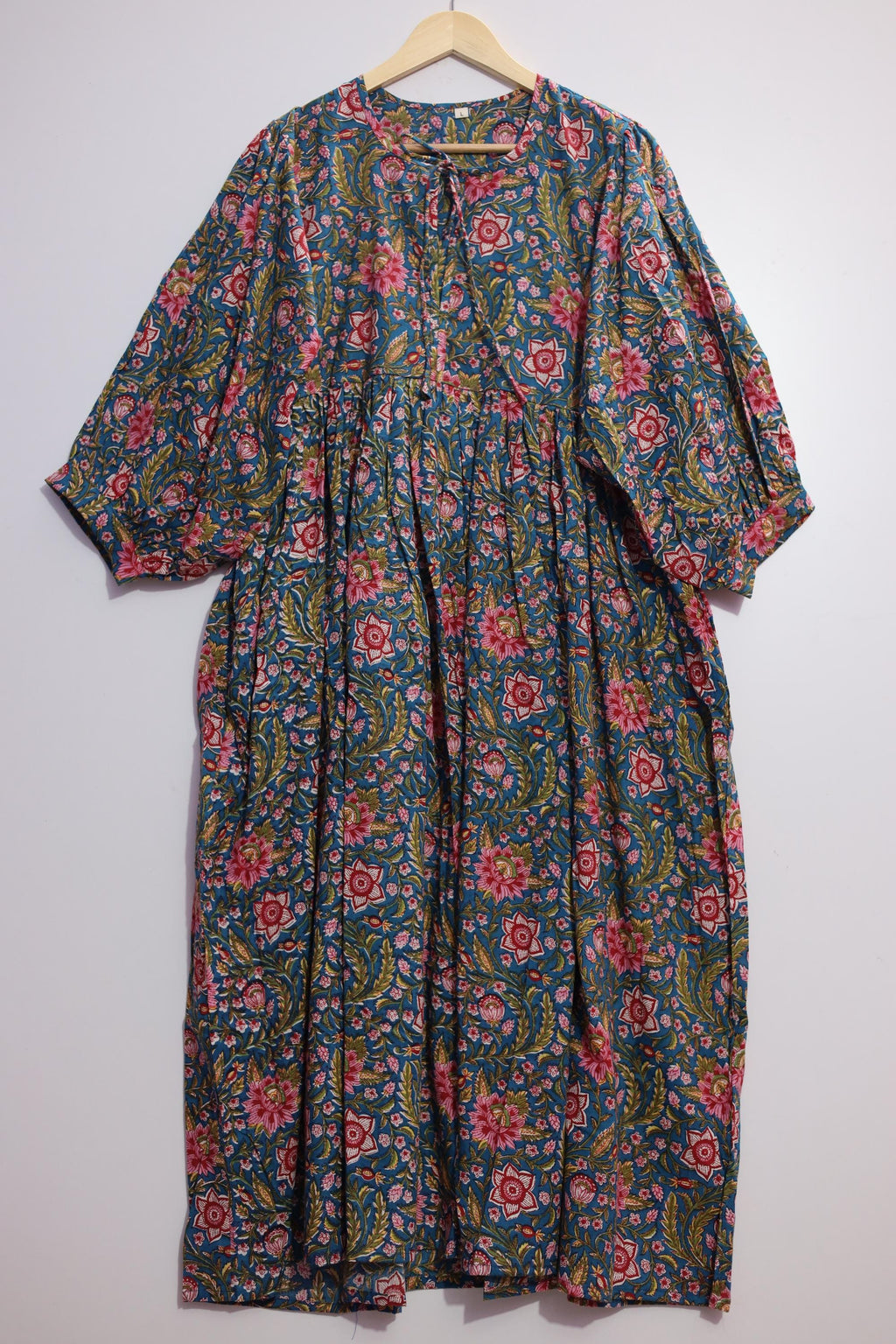 Pearl Olive Cotton Maxi Dress — Strouse's