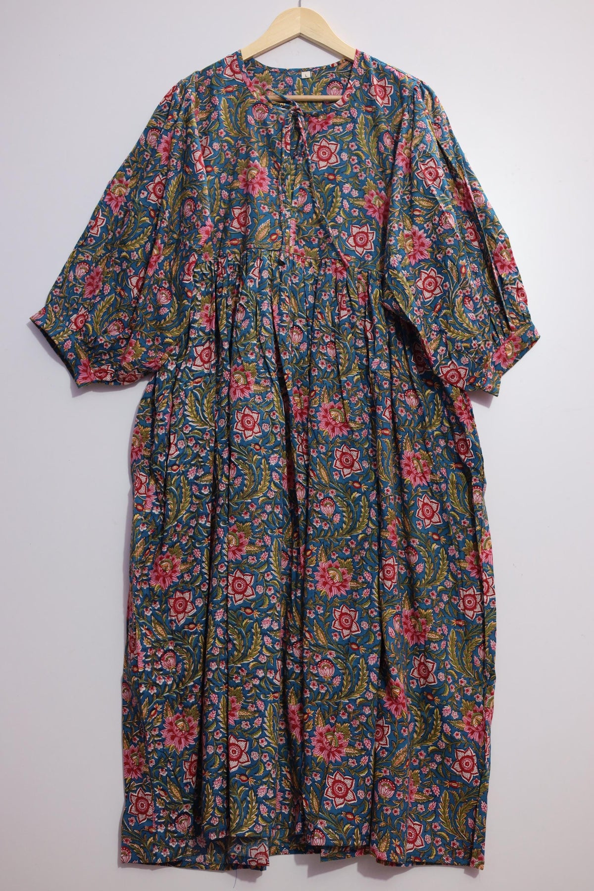 Pearl Olive Cotton Maxi Dress — Strouse's