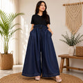 Della Navy Denim Wide-Leg Jeans — Strouse's