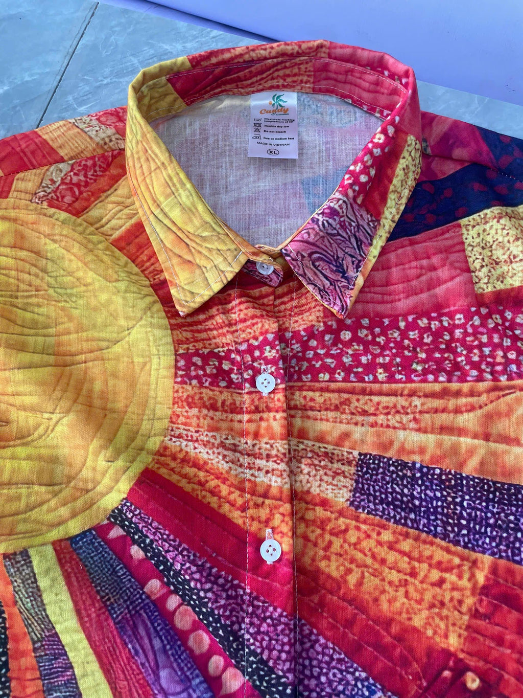 Blair Brown Linen Button-Down Shirt — view 4
