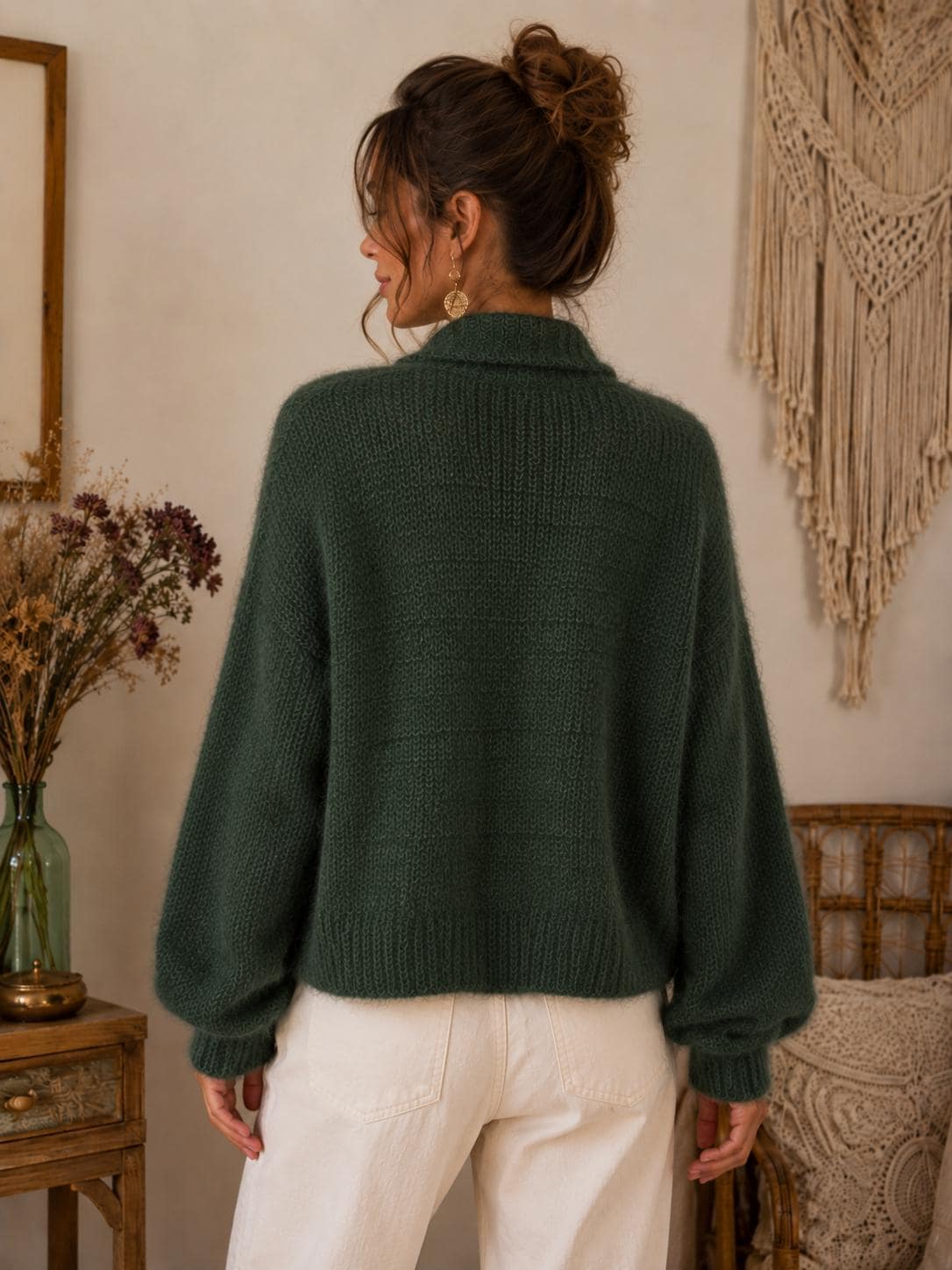 Romy Beige Knit Cardigan — view 6