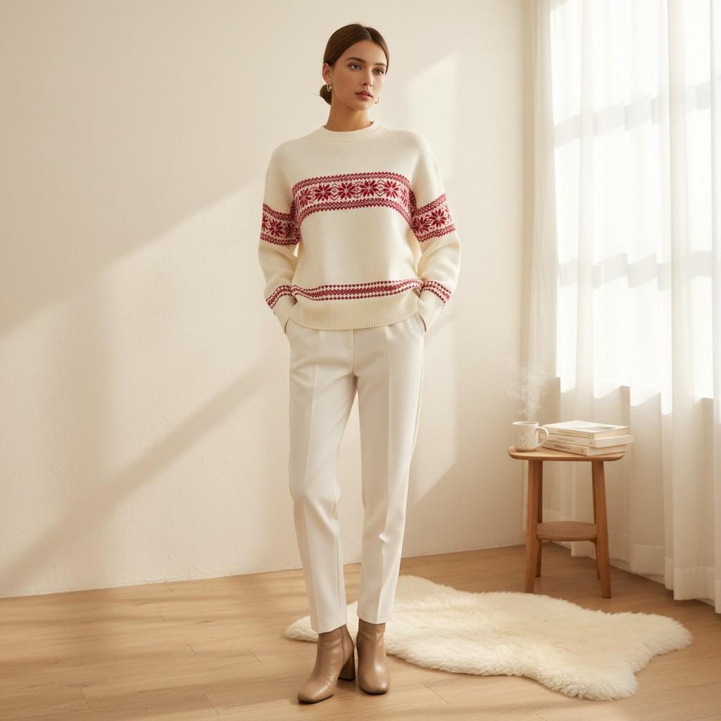 Kenna Cream Knit Sweater — Strouse's