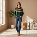 Una Green Knit Sweater — Strouse's