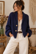 Hattie Navy Cardigan — Strouse's