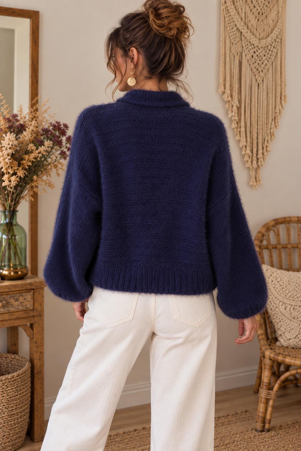 Hattie Navy Cardigan — view 6
