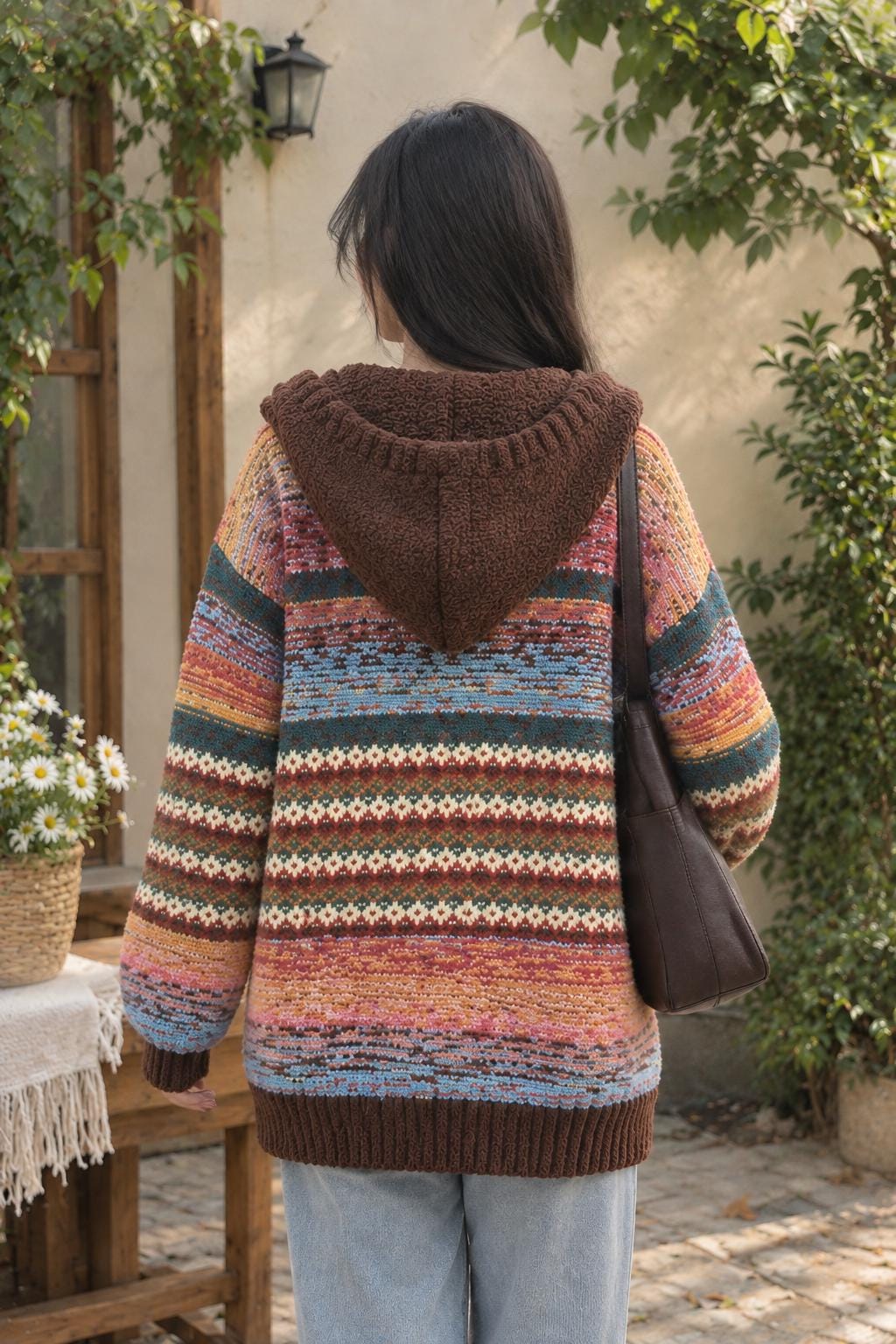 Kiki Black Knit Chunky Cardigan — view 2